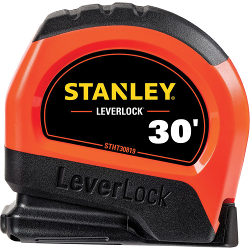 Ruban &agrave; mesurer haute visibilit&eacute; LEVERLOCK, 30', Marques de goujon Imp&eacute;rial Haskins Industrial Inc.