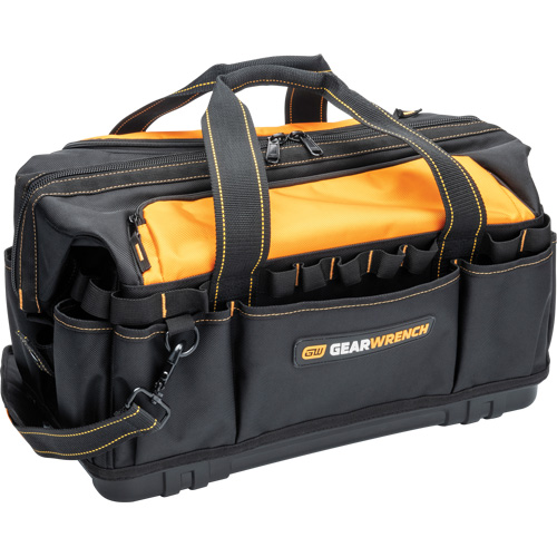 Professional 20" Tool Bag, Nylon, 33 Pockets, Black/Orange Haskins Industrial Inc.