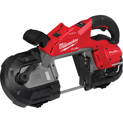 Scie &agrave; ruban &agrave; deux g&acirc;chettes pour coupes profondes M18 FUEL avec ONE-KEY, 18 V, 5" Capacit&eacute; Haskins Industrial Inc.