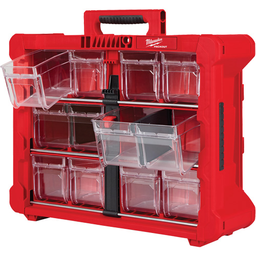 Organisateur PACKOUT &agrave; bac inclinable, 15-1/5" x 19-7/10" x 6-7/10", Noir/Rouge Haskins Industrial Inc.
