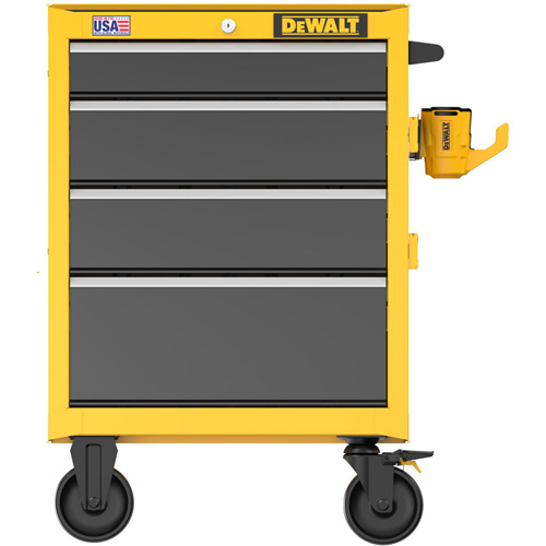 Heavy-Duty Rolling Tool Chest, 4 Drawers, 26" W x Yellow Haskins Industrial Inc.