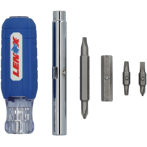 9-in-1 Multi-Bit Screwdriver, Textured Handle Haskins Industrial Inc.