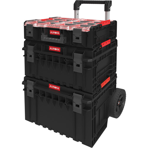 Arx 3-Piece Modular Starter Kit, 23"/25-1/5" x 19"/15-1/5" x 12-3/5"/26"/6-4/5", Black/Red Haskins Industrial Inc.