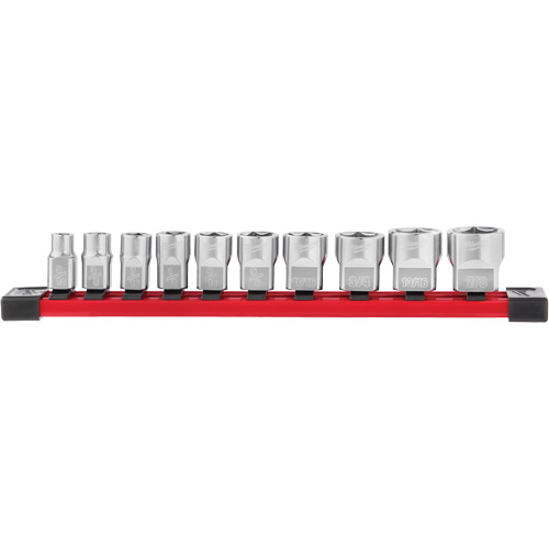 SAE Sockets with Four Flat Sides, 10 Pcs, 3/8" Drive Size Haskins Industrial Inc.