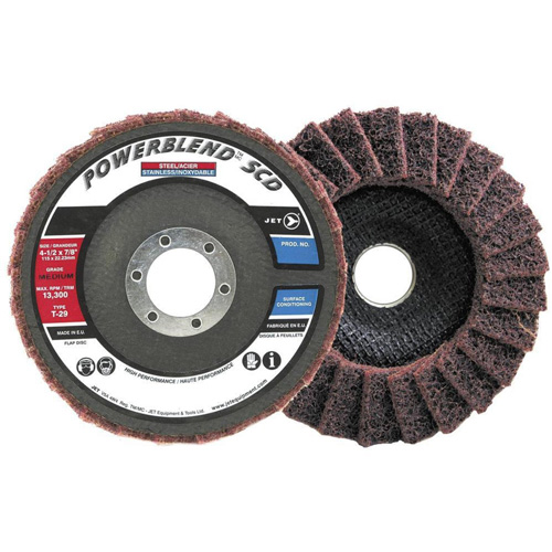 POWERBLEND SCD Surface Conditioning Flap Disc, 5" x 7/8", Type 29, Medium Grit Haskins Industrial Inc.