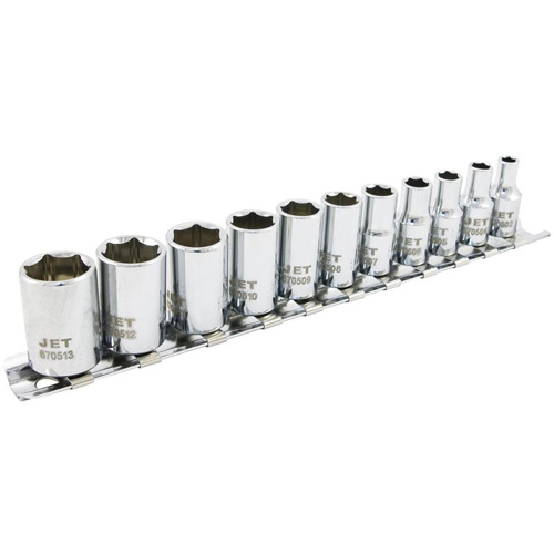 Jeu de douilles m&eacute;triques &agrave; 6 pans SS1411M-6, 11 Mcx, Prise de 1/4" Haskins Industrial Inc.