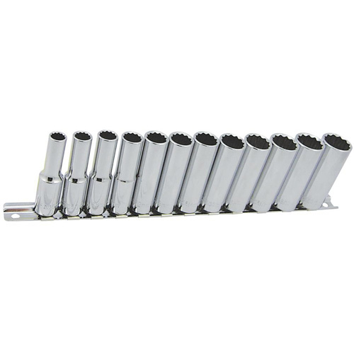Jeu de douilles m&eacute;triques &agrave; 12 pans SS3812DM-12, 12 Mcx, Prise de 3/8", Profond Haskins Industrial Inc.