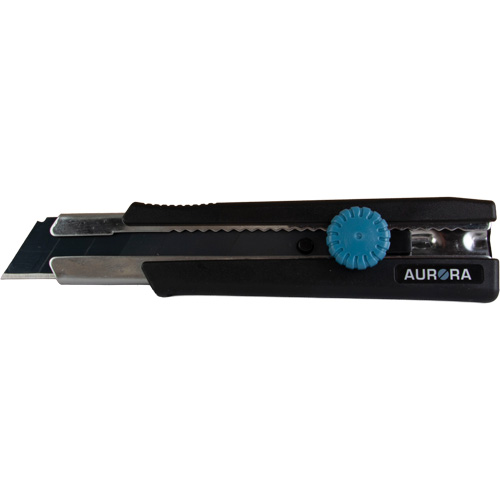 25mm Retractable Knife, Stainless Steel, Heavy-Duty, Rubber Handle Haskins Industrial Inc.