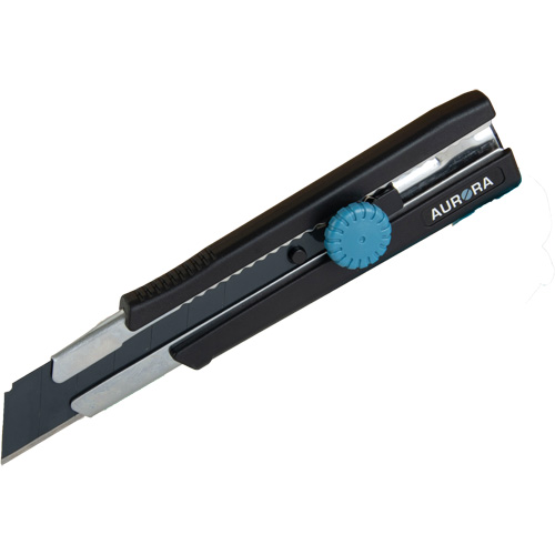 25mm Retractable Knife, Stainless Steel, Heavy-Duty, Rubber Handle Haskins Industrial Inc.