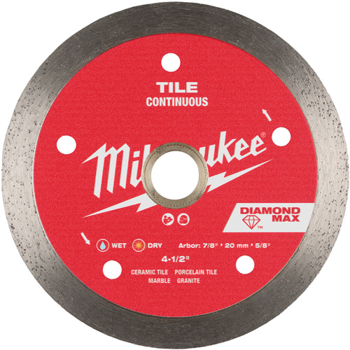 DIAMOND MAX Continuous Tile Diamond Blade Haskins Industrial Inc.