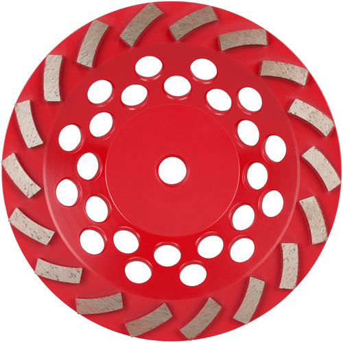 Meule boisseau diamant&eacute;e &agrave; 18 segments Turbo DIAMOND MAX Haskins Industrial Inc.
