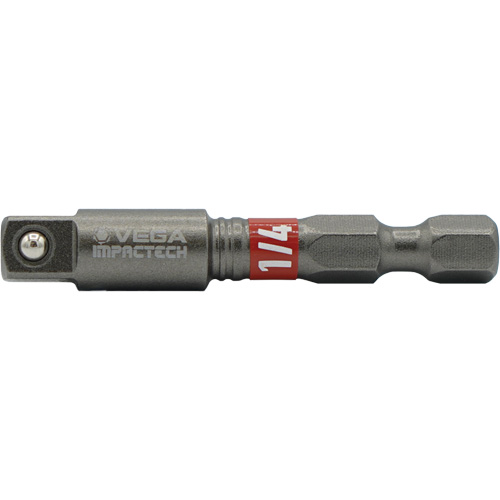 Impactech&reg; Impact Socket Adapter, 1/4" Drive Size, 1/4" Male Size, 2" L Haskins Industrial Inc.