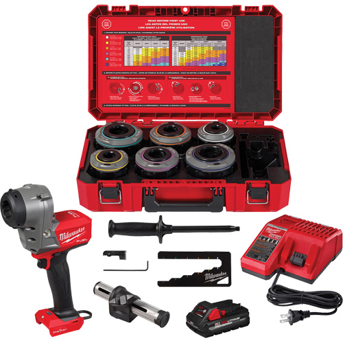 Trousse d&eacute;nudeur de c&acirc;bles pour conducteurs isol&eacute;s M18 FUEL avec bagues r&eacute;glables Haskins Industrial Inc.