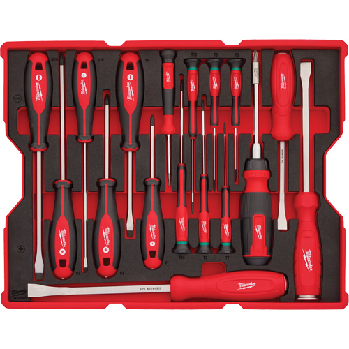 Screwdriver & Pry Bar Set with Tray for PACKOUT Drawers, 17, Magnetic Haskins Industrial Inc.