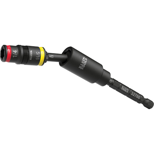 Douille r&eacute;versible &agrave; impact avec adaptateur pivotant, Hexagonale, Prise 1/4", 3 mr Haskins Industrial Inc.