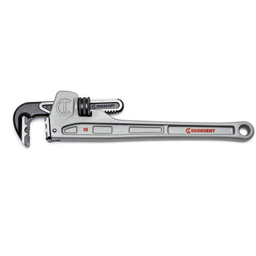 Cl&eacute; &agrave; tuyau &agrave; m&acirc;choires K9, Cap des m&acirc;choires 2-7/8", Longueur 18", Fini Rev&ecirc;tement en poudre, Prise Ergonomique Haskins Industrial Inc.