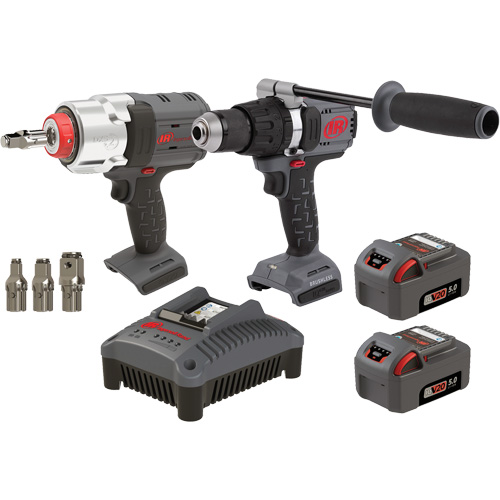 Hammer Drill & Impact Wrench Combo Kit, Lithium-Ion, 20 V Haskins Industrial Inc.