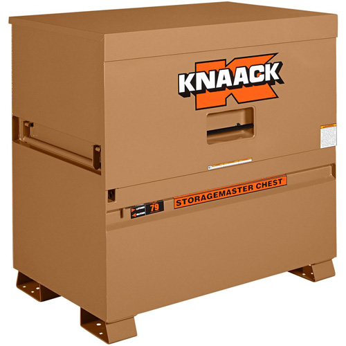 Model 79 Piano Box with 2 Padlocks, 48" W x 30" D x 49" H, Tan Haskins Industrial Inc.