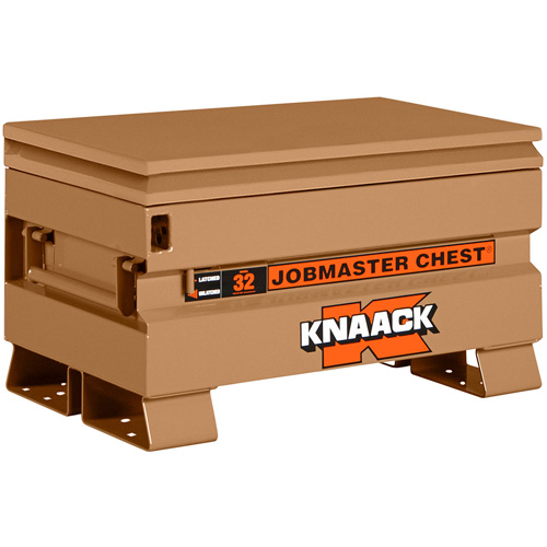 Model 32 Jobsite Chest with Padlock, 32" x 19" x 19", Steel, Tan Haskins Industrial Inc.