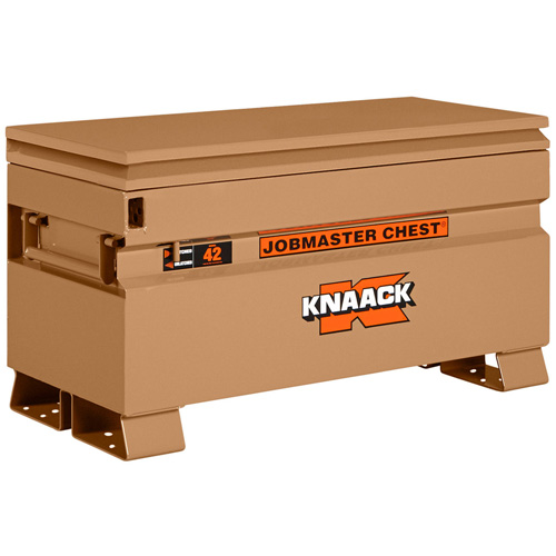 Model 42 Jobsite Chest with Padlock, 42" x 19" x 23-3/8", Steel, Tan Haskins Industrial Inc.