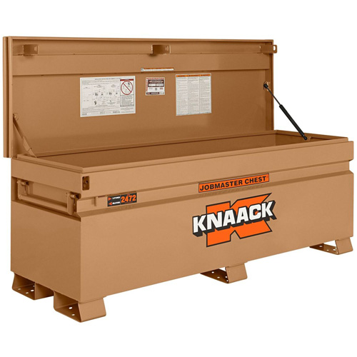 Model 2472 Jobsite Chest with Padlock, 72" x 24" x 28-1/4", Steel, Tan Haskins Industrial Inc.