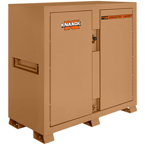 Model 139 Jobsite Cabinet with Padlock, Steel, 59.4 Cubic Feet, Tan Haskins Industrial Inc.