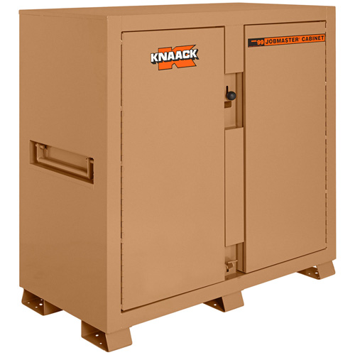 Model 99 Jobsite Cabinet with Double Doors & 2 Padlocks, Steel, 59.4 Cubic Feet, Tan Haskins Industrial Inc.