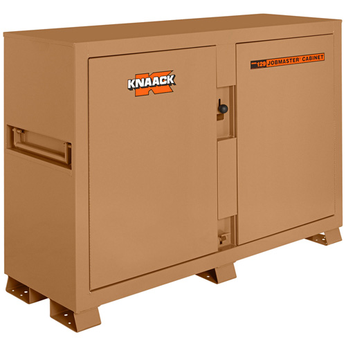Model 129 Bin Storage Cabinet with Padlock, Steel, 48 Cubic Feet, Tan Haskins Industrial Inc.