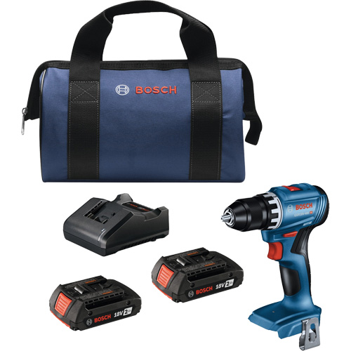 Trousse perceuse-visseuse compacte sans balais, Lithium-ion, 18 V, Mandrin 1/2", Couple 400 lb-po Haskins Industrial Inc.