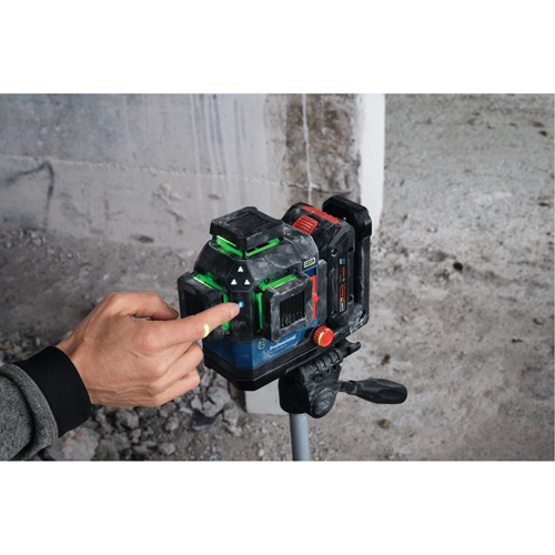 360 Connected Green-Beam Three-Plane Leveling and Alignment Laser Haskins Industrial Inc.