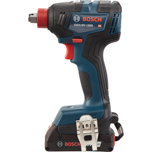 Ensemble visseuse/cl&eacute; &agrave; chocs 2-en-1 pour embouts et douilles, 1/2", 1800 lb-po Couple max., 18 V, Lithium-ion Haskins Industrial Inc.