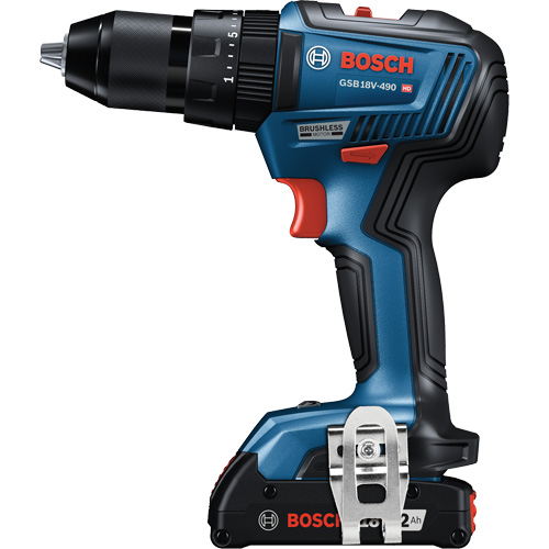 EC Brushless 1/2 In. Hammer Drill/Driver Kit, 1/2" Chuck, 18 V Haskins Industrial Inc.