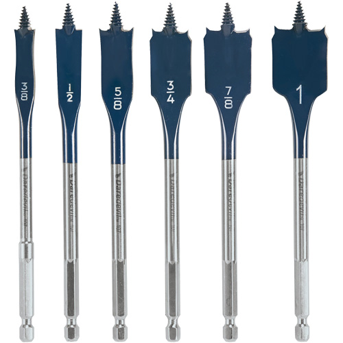 Daredevil&reg; Spade Bit Set, 6 Pieces Haskins Industrial Inc.