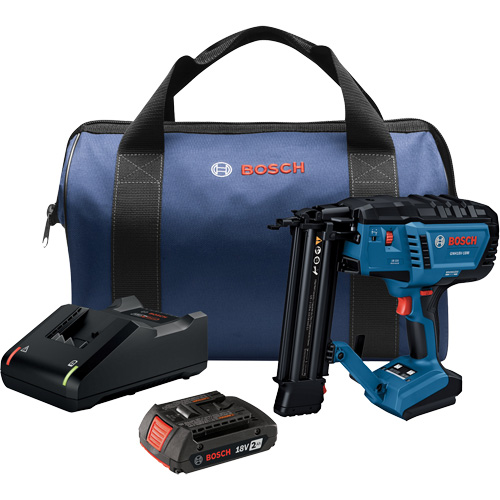 Ensemble cloueuse de finition de calibre 18 avec batterie Standard Power, 18 V, Lithium-ion Haskins Industrial Inc.