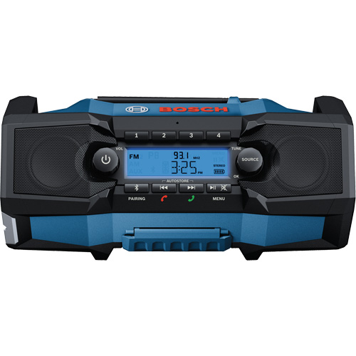 Compact Jobsite Radio with Bluetooth&reg; 5.0, Lithium-Ion, 18 V Haskins Industrial Inc.