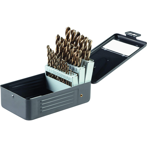 Gold Oxide Drill Bit Set, 29 Pieces, High Speed Steel Haskins Industrial Inc.