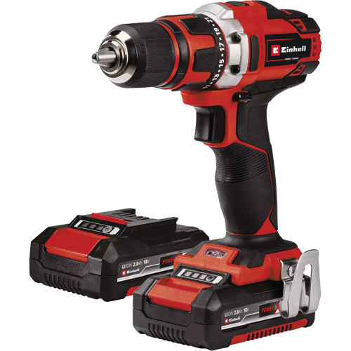 Ensemble perceuse sans fil, Lithium-ion, 18 V, Mandrin 1/2", Couple 354 lb-po Haskins Industrial Inc.