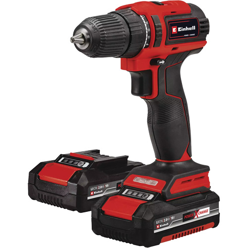 Ensemble perceuse sans fil, Lithium-ion, 18 V, Mandrin 3/8", Couple 354 lb-po Haskins Industrial Inc.