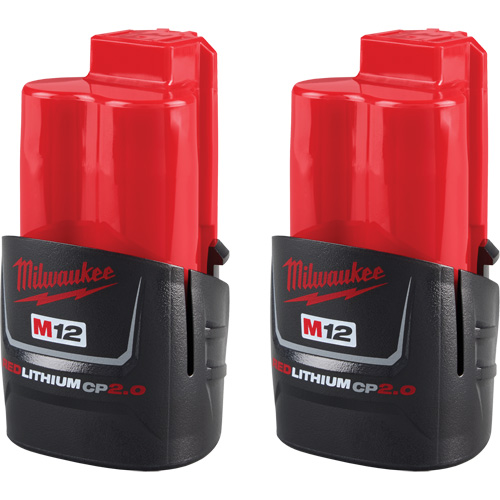 Batteries compactes M12 REDLITHIUM CP2.0, Lithium-ion, 12 V, 2 Ah Haskins Industrial Inc.