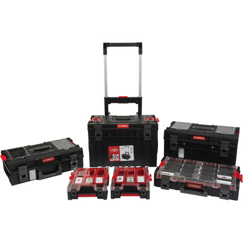 5-Piece Arx&reg; Rolling Toolbox Base Set, 25-1/5" x 19" x 54-3/5", Black Haskins Industrial Inc.