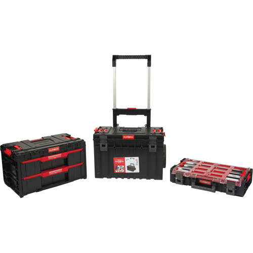 3-Piece Arx&reg; Rolling Toolbox Base Set, 25-1/5" x 19" x 42-2/5", Black Haskins Industrial Inc.