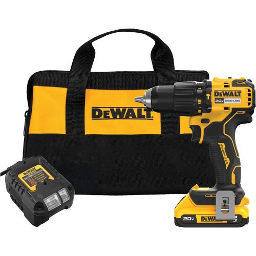 MAX* Brushless Cordless Hammer Drill Kit, Lithium-Ion, 20 V, 1/2" Chuck Haskins Industrial Inc.
