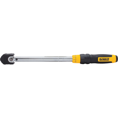 Micrometer Torque Wrench, Click, 3/8" Square Drive, 20 - 100 ft-lbs./27.11-135. 58 N.m Haskins Industrial Inc.