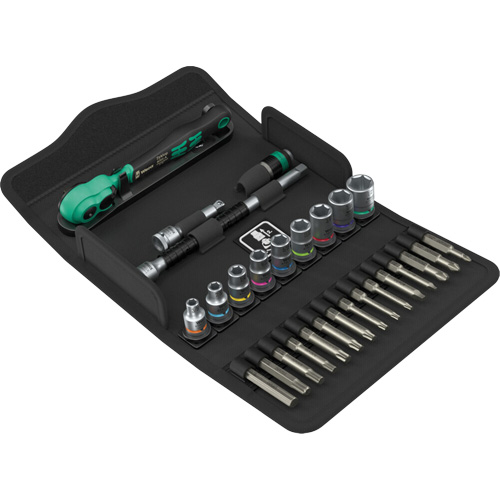 Jeu de cl&eacute; &agrave; cliquet SA 15 Zyklop Comfort avec levier dinversion, 28 Mcx, Prise de 1/4" Haskins Industrial Inc.