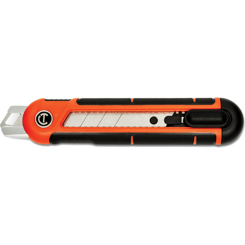 25mm Snap Off Blade Retractable Knife, Steel, Plastic Handle Haskins Industrial Inc.