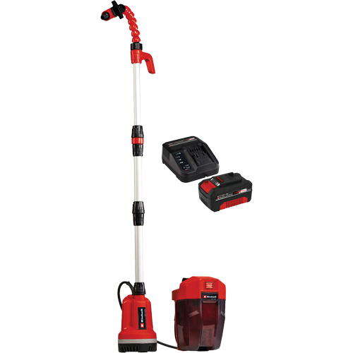 Cordless Clean Water Rain Barrel Pump with 4Ah Battery & Charger Starter Kit, 18 V, 792.5 GPH Haskins Industrial Inc.