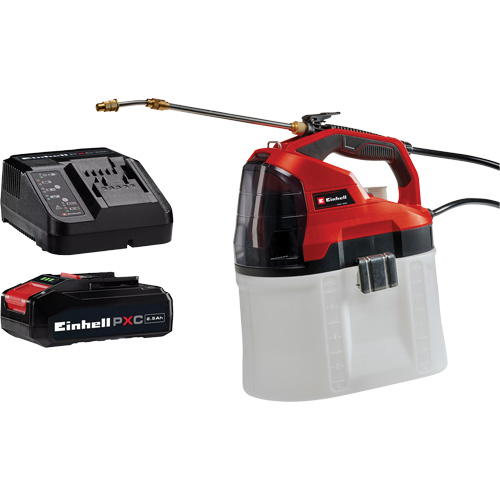 Pulv&eacute;risateur de produits chimiques sans fil 18V avec batterie 2,5 Ah et ensemble de d&eacute;part de chargeur, 253,6 oz (7,5 L) Haskins Industrial Inc.