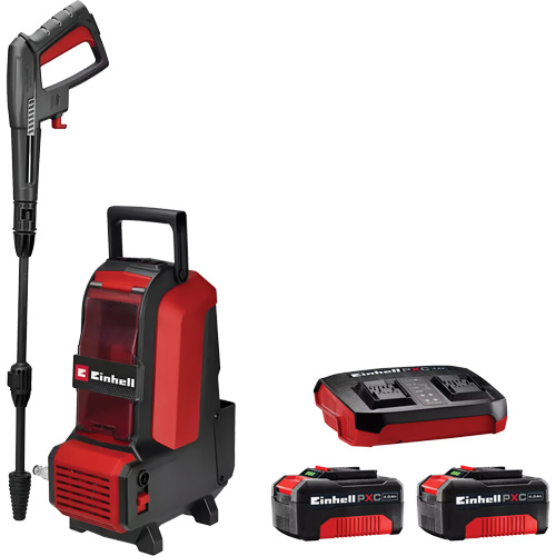 Cordless High Pressure Cleaner with 4Ah PXC Battery & Charger Starter Kit, Battery Powered, 1522 PSI, 1.23 GPM Haskins Industrial Inc.