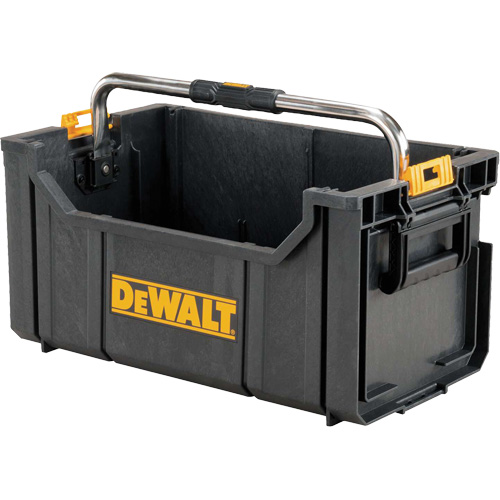 ToughSystem&reg; Tote with Carrying Handle, 12-1/2" W x 21-9/10" D x 21-9/10" H, Black Haskins Industrial Inc.