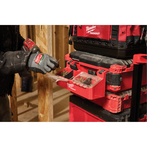 PACKOUT Tool Box 2-Bin Attachment Haskins Industrial Inc.